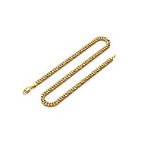 Waitsoul 925 Sterling Silver Cuban Chain Lobster Clasp 18K Gold Plated 3Mm Cuban Link Curb Chain Necklace For Women Men 1630 In