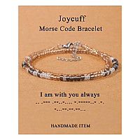 Morse Code Bracelet For Women Christmas Birthday Gifts For Her Best Friend Inspirational Adjustable Funny Hidden Message Wrap Br