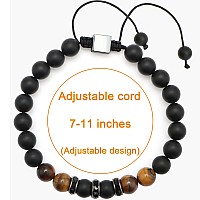 Joycuff Grandson Bracelet Gifts From Grandma Tiger Eye Mens Bracelet Birthday Fathers Day Thanksgiving Day Christmas Gifts For