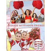 Rtteri 20 Pcs Cheerleader Gifts Cheer Bracelet Girls Cheerleading Charm Bracelet Adjustable Cheerleader Gifts For Cheer Team Che