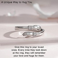 Yesteel Hug Ring Gifts For Dad Jewelry