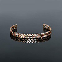 Vicmag Copper Bracelet For Women Magnetic Magnet Brazaletes 100 Solid Pure Copper Jewelry Gift Feather