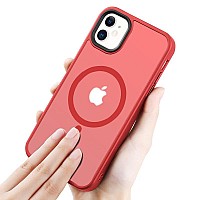 Gyizho Magnetic Designed For Iphone 11 Case Military Grade Drop Tested Compatible With Magsafe Slim Protective Translucent Ma