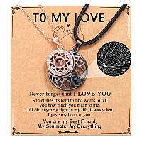 Upromi Couples Necklace Matching Relationship His Hers I Love You Gifts For Him Her Girlfriend Boyfriend Husband Wife Anniversar