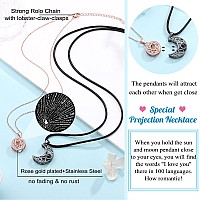 Upromi Couples Necklace Matching Relationship His Hers I Love You Gifts For Him Her Girlfriend Boyfriend Husband Wife Anniversar