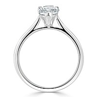 Wsx 1Ct Pear Cut Moissanite Solitaire Wedding Ring 101418K Gold Engagement Promise Ring For Women Name Engraving