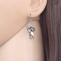 Bonsny Acrylic Drop Dangle Easter Basket Bunny Hare Rabbit Earrings Jewelry For Women Gift Charms Soot