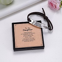 Mixjoy Daughter Inspire Reminder Leather Bracelet You Are Loved Valued Self Worth Positive Affirmation Strength Words Project Br