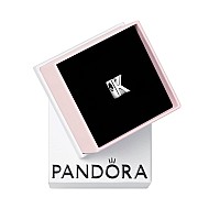 Pandora Letter K Alphabet Charm Compatible Moments Bracelets Jewelry For Women Gift For Women In Your Life Made With Ste