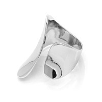 Haixian S925 Sterling Silver Index Fulll Finger Wide Band Ring Jewelry Gift For Women Girlsfriendship Statement Band Ringto My