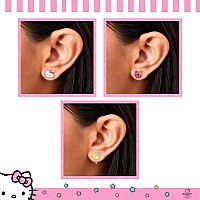 Sanrio Hello Kitty Girls Earrings 3Pair Set Official License Set Of 3 Hello Kitty Earrings For Girls Hello Kitty Gifts