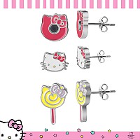 Sanrio Hello Kitty Girls Earrings 3Pair Set Official License Set Of 3 Hello Kitty Earrings For Girls Hello Kitty Gifts