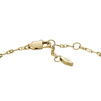 Fossil Womens Stainless Steel Goldtone Heritage Dlink Glitz Chain Bracelet Color Gold Model Jf04525710