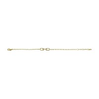 Fossil Womens Stainless Steel Goldtone Heritage Dlink Glitz Chain Bracelet Color Gold Model Jf04525710