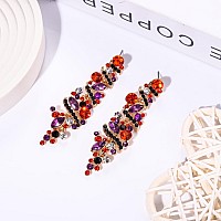 Nlcac Halloween Womens Wedding Earrings For Brides Dangling Rhinestone Crystal Chandelier Earring Drop Bridesmaids Halloween P