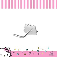 Hello Kitty Nose Rings 20G Stainless Steel Lshape Kawaii Cute Nose Stud Officially Licensed Sanrio