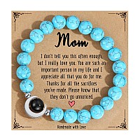 Usangers Gifts For Mom From Son Birthday Gifts For Mom Mom Gifts From Daughters Mom Bracelet Gift Basket Turquoise Jewelry Wo