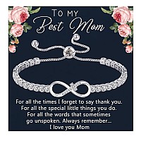 Moms Gifts From Daughter Son Infinity Bracelets For Women Mothers Day Gift For Mom Christian Gift For Her Easter Basket Stuffers