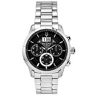 Bulova Sutton Big Date Chronograph Stainless Steel Black Dial Quartz 96B319 Mens Watch