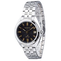 Bulova Classic Precisionist Jet Star Stainless Steel Grey Dial Quartz 96B415 Mens Watch