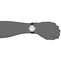 Timex Mens T44381 Expedition Metal Field Brown Leather Strap Watch