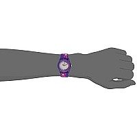 Timex Girls Time Machines Analog Quartz Elastic Fabric Strap, Purple, 16 Casual Watch (Model: T890229J)