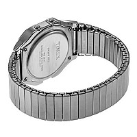 Timex Men'S T78587 Classic Digital Silver-Tone Stainless Steel Expansion Band Watch