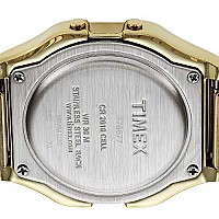 Timex Men'S T78677 Classic Digital Gold-Tone Stainless Steel Expansion Band Watch