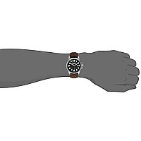 Timex Men's T44921 Expedition Metal Field Brown Leather Strap Watch