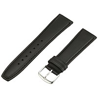 Hadley-Roma Men's MSM881RA-220 22mm Black Oil-Tan Leather WatchStrap