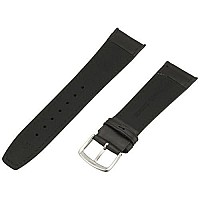 Hadley-Roma Men's MSM881RA-220 22mm Black Oil-Tan Leather WatchStrap