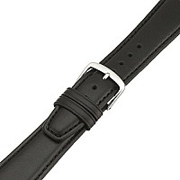 Hadley-Roma Men's MSM881RA-220 22mm Black Oil-Tan Leather WatchStrap