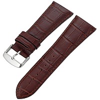 Hadley-Roma Men's MSM898RB-240 24mm Brown Alligator Grain Leather WatchStrap