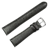 Lizard Grain Watch Band - Black 16MM