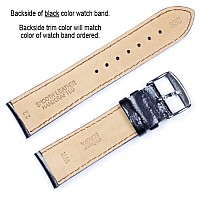 Smooth Leather Watch Band Brown 24mm Short Watch band - by deBeer