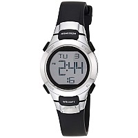 Armitron Sport Women's 457012BLK Chronograph Black Resin Stainless-Steel Accent Strap Watch