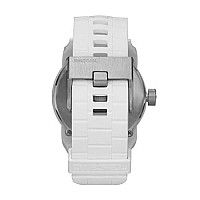 Diesel Men's 52mm Double Down Quartz Silicone Three-Hand Watch, Color: White (Model: DZ1436)