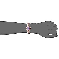 Armitron Women'S 75/3689Vmrg Amethyst Colored Genuine Crystal Accented Rose Gold-Tone Watch