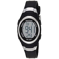 Armitron Sport Unisex 45/7034BLK Stainless Steel Accented Black Resin Strap Chronograph Digital Watch