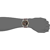 U.S. Polo Assn. Classic Men's USC50225 Watch with Brown Faux-Leather Strap