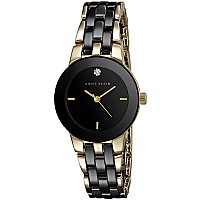 Anne Klein Womens Genuine Diamond Dial Ceramic Bracelet Watch