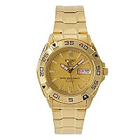 Seiko 5 Sports #Snzb26J1 Men'S Japan Gold Tone Stainless Steel 100M Automatic Dive Watc1 By Seiko Watches