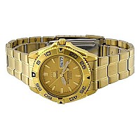 Seiko 5 Sports #Snzb26J1 Men'S Japan Gold Tone Stainless Steel 100M Automatic Dive Watc1 By Seiko Watches