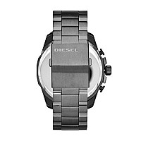 Diesel Men's 51mm Mega Chief Quartz Stainless Steel Chronograph Watch, Color: Gunmetal (Model: DZ4329)