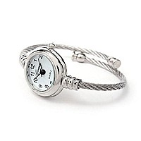 Geneva STC Silver Cable Band Women's Small Size Bangle Watch