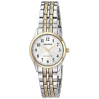 Armitron Women's 75/5304SVTT Easy To Read Dial Two-Tone Bracelet Watch