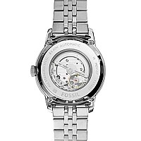 Fossil Mens Townsman Automatic Stainless Steel Two-Hand Subeye Watch, Color: Silver (Model: ME3107)