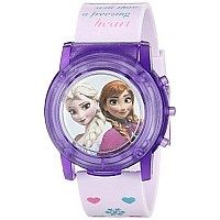 Disney Kids Fzn6000Sr Digital Display Analog Quartz Pink Watch