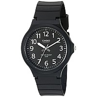 Casio Men's MW240-1BV Easy To Read Analog Display Quartz Black Watch