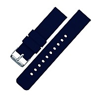 Barton Watch Bands 22Mm Navy Blue Soft Silicone Quick Release Straps